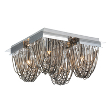 CWI Lighting 5702C14C-S - Isla 4 Light  Flush Mount With Chrome Finish