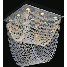 CWI Lighting 6614C20C-S - Wave 9 Light  Flush Mount With Chrome Finish