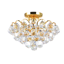 CWI Lighting 8008C14G - Glimmer 4 Light  Flush Mount With Gold Finish