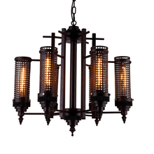 CWI Lighting 9616P28-6-130 - Vivian 6 Light Up Chandelier With Rust Finish