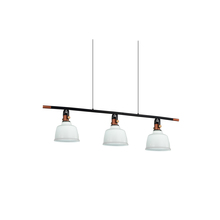 CWI Lighting 9648P47-3-White - Tower Bell 3 Light Pool Table Light With White Finish