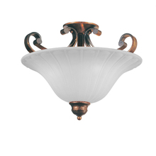 CWI Lighting 9822C16-3-124 - Victoria 3 Light Bowl Flush Mount With Antique Gold Finish