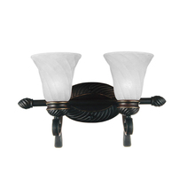 CWI Lighting 9824W19-2-131 - Barley 2 Light Vanity Light With Standard Dark Bronze Finish