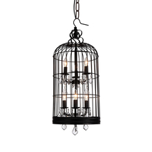 CWI Lighting 9898P14-6-101 - Vortex 6 Light Up Chandelier With Black Finish