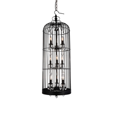 CWI Lighting 9898P16-9-101 - Vortex 9 Light Up Chandelier With Black Finish