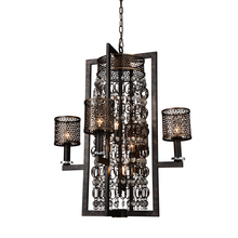 CWI Lighting 9901P27-8-185 - Pollett 8 Light Up Chandelier With Golden Bronze Finish