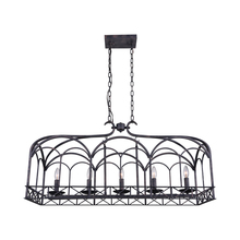 CWI Lighting 9936P37-5-223 - Sequoia 5 Light Candle Island Light With Grayish Brown Finish