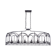 CWI Lighting 9936P50-6-223 - Sequoia 6 Light Candle Island Light With Grayish Brown Finish