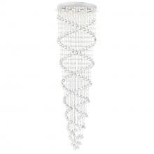 CWI Lighting 6606C24C - Double Spiral 9 Light 24in Chrome Chandelier